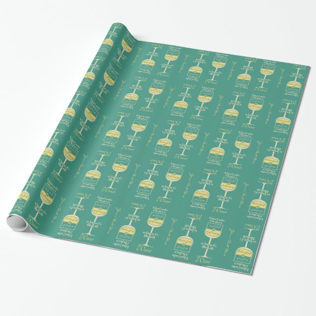 Cadeau Papier d'emballage fait sur commande en verre de (Déroulé)