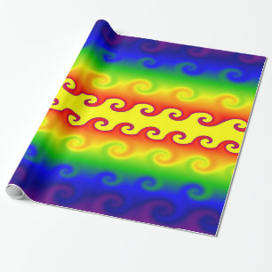 Cadeau Papier d'emballage Feu et Glace