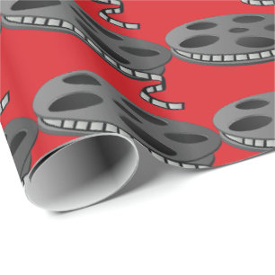 Cadeau Papier d'emballage film motif à bande