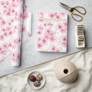 Cadeau Papier d'emballage Fleur de Cerisier