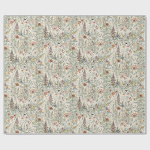 Papier d'emballage Fleur de Cottagecore