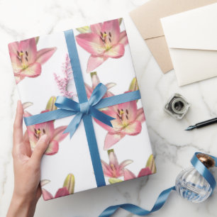 Cadeau Papier d'emballage fleur de lis tigré