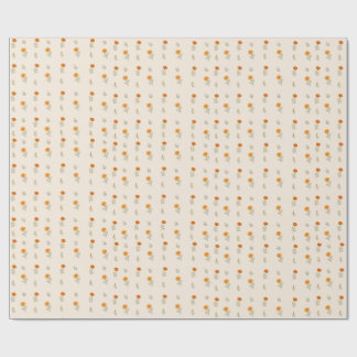 Cadeau Papier d'emballage floral Cottagecore Marigold Gar