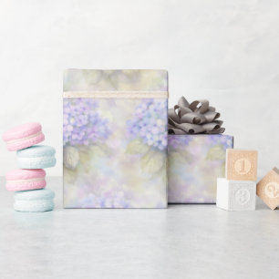 Cadeau Papier d'emballage floral Hydrangea Lilas