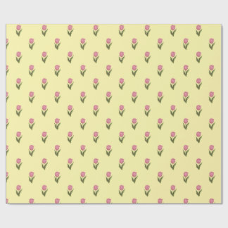 Cadeau Papier d'emballage floral jaune ensoleillé | Botan