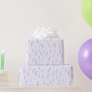 Cadeau Papier d'emballage floral lavande