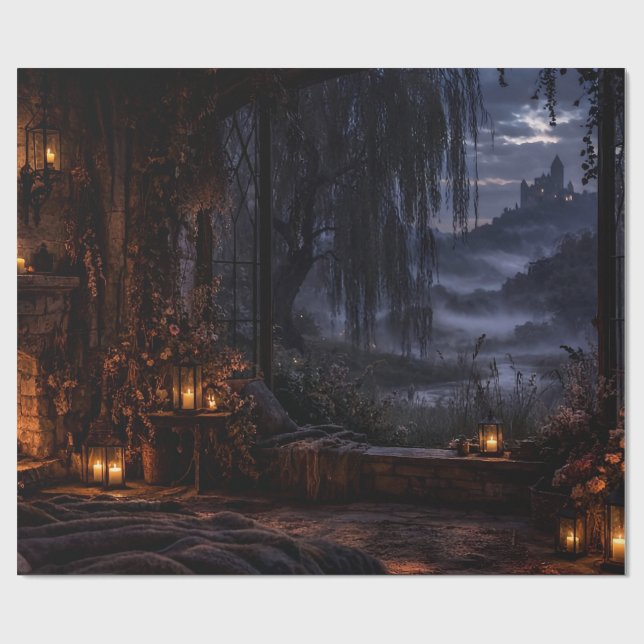 Cadeau Papier d'emballage Forest River Path (Plat)