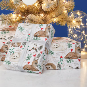 Cadeau Papier d'emballage Forêts d'hiver