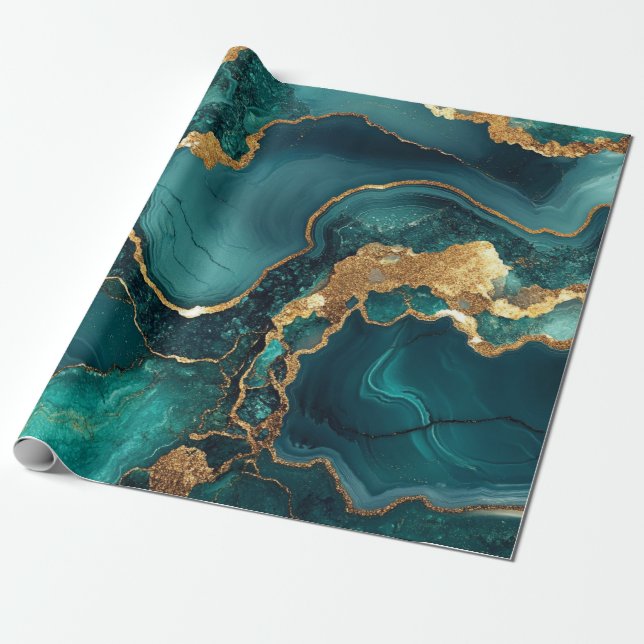 Cadeau Papier d'emballage géode (Déroulé)