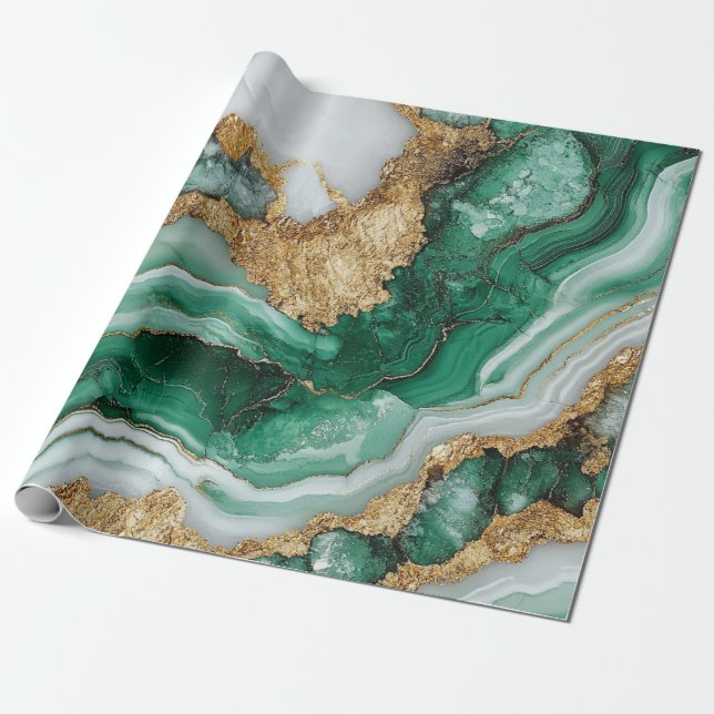 Cadeau Papier d'emballage géode (Déroulé)