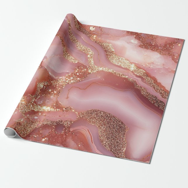 Cadeau Papier d'emballage géode (Déroulé)