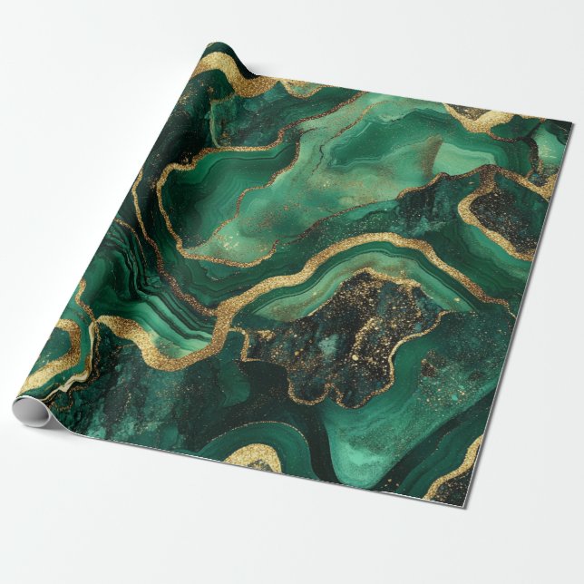 Cadeau Papier d'emballage géode (Déroulé)