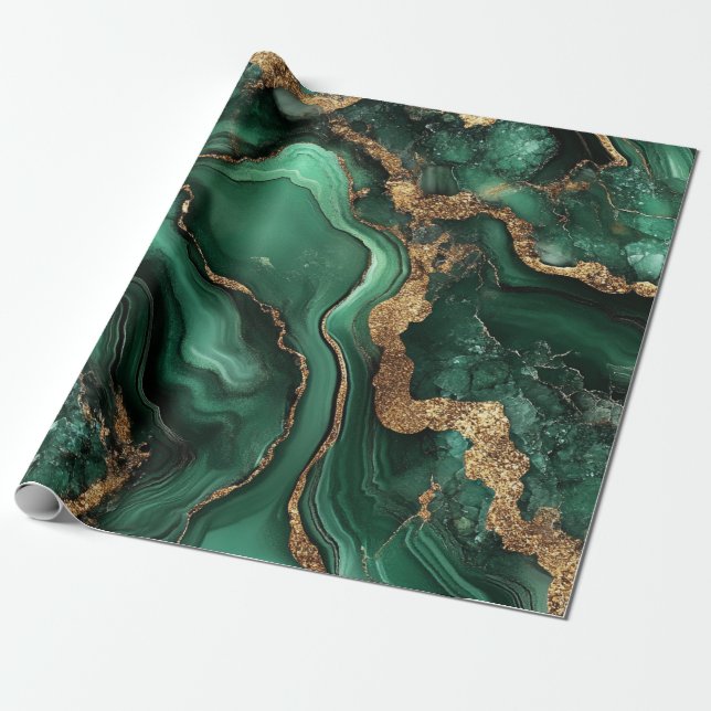 Cadeau Papier d'emballage Géode (Déroulé)