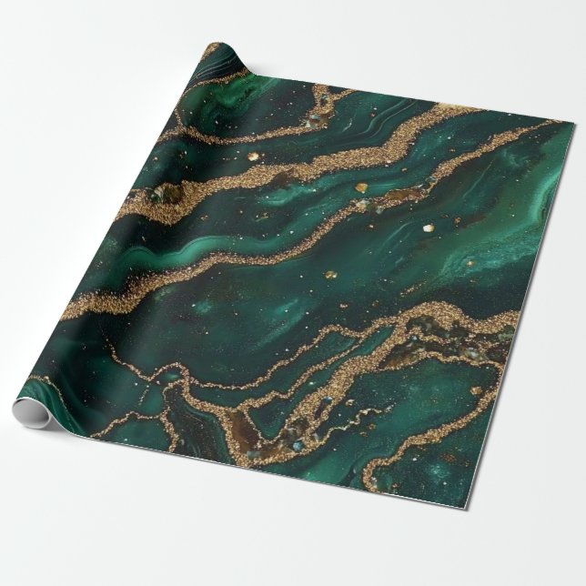 Cadeau Papier d'emballage géode (Déroulé)