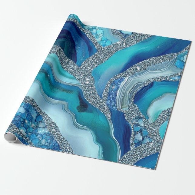 Cadeau Papier d'emballage géode (Déroulé)