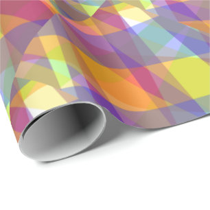 Cadeau Papier d'emballage géométrique léger