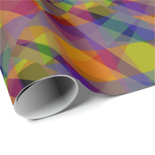 Cadeau Papier d'emballage géométrique sombre
