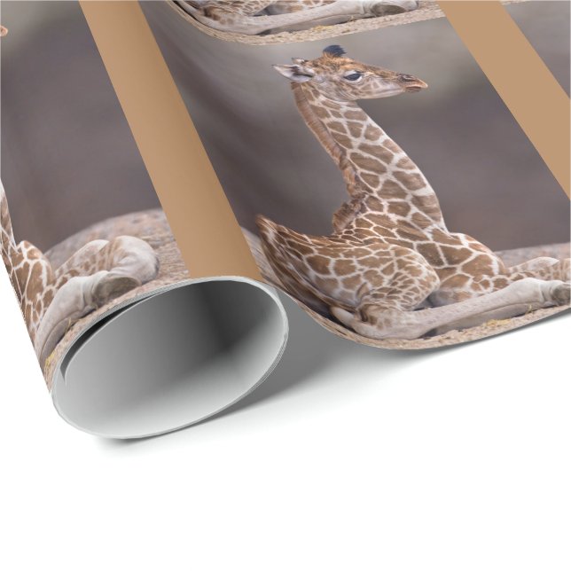 Cadeau Papier d'emballage Girafeau (Coin rond)