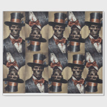 Papier d'emballage gothique Baron Samedi