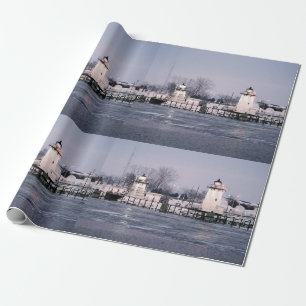Cadeau Papier d'emballage Grassy Island Range Lights