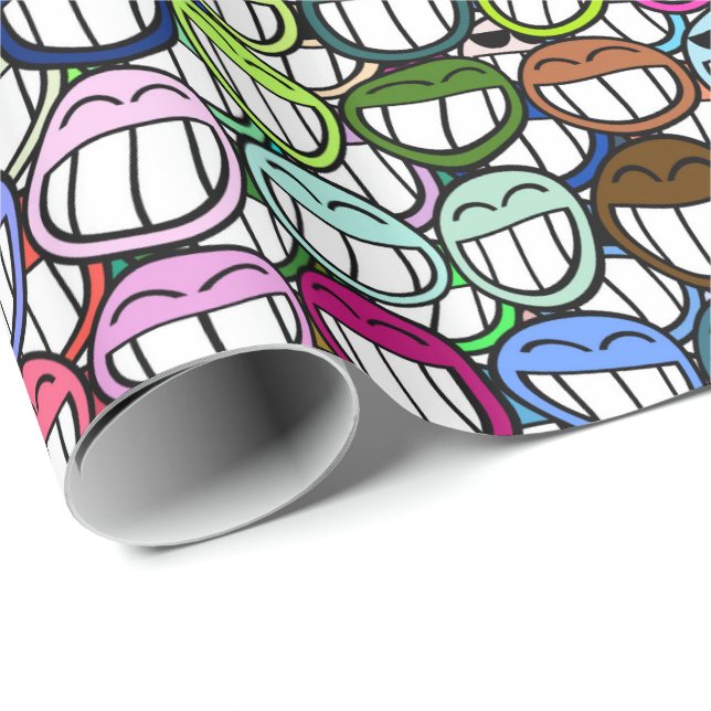Cadeau Papier d'emballage Grin 1 (Coin rond)