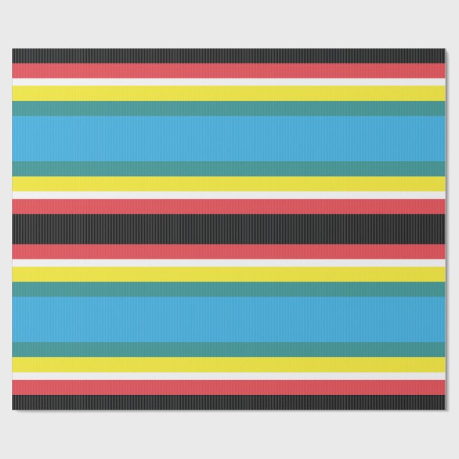 Cadeau Papier d'emballage gros grain - ruban complet 1 (Plat)