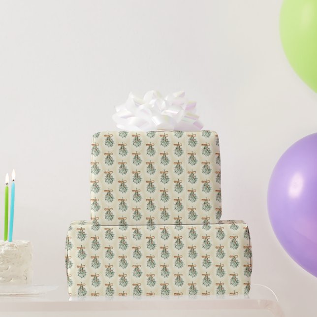 Cadeau Papier d'emballage Gui (Cadeaux de fête)