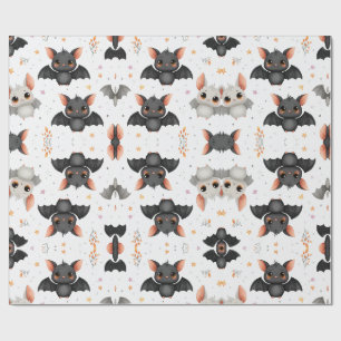 Cadeau Papier d'emballage Halloween Chauves-souris Bébés
