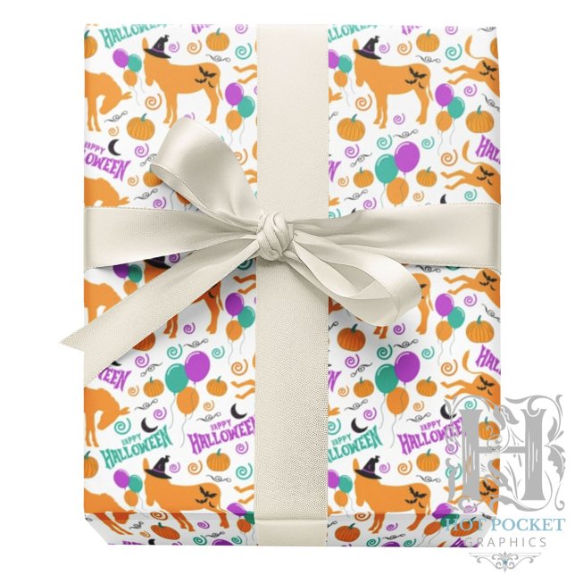 Cadeau Papier d'emballage Halloween d'âne (Créateur téléchargé)
