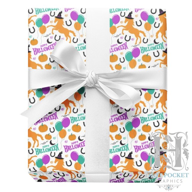 Cadeau Papier d'emballage Halloween pour cheval (Créateur téléchargé)