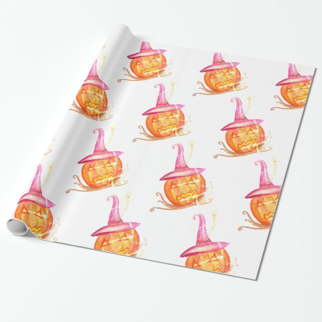 Cadeau Papier d'emballage Halloween Time (Déroulé)