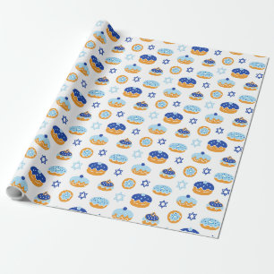 Cadeau Papier d'emballage Hanouka Gâteau au Confiture Éto