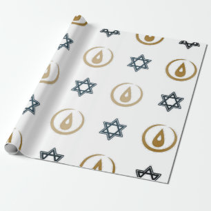 Cadeau Papier d'emballage hanoukka