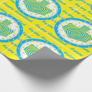 Cadeau Papier d'emballage Hanoukka "Dreidel Pinwheel 2"