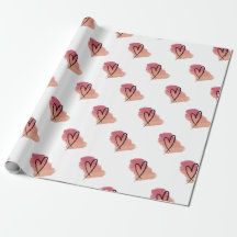 Papier d'emballage Heart valentine