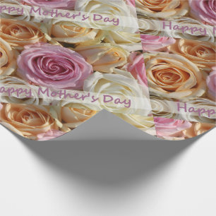 Cadeau Papier d'emballage heureux du jour de mère