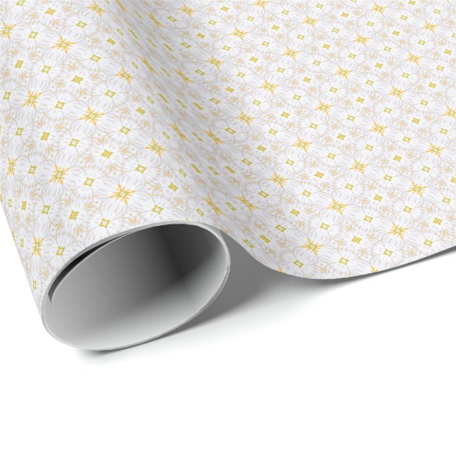Cadeau Papier d'emballage Infinity Star White Cloud (Coin rond)
