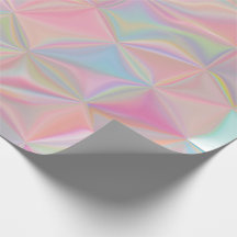 Papier d'emballage iridescent rose nacré