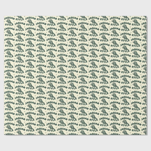 Cadeau Papier d'emballage Jaguar (Plat)