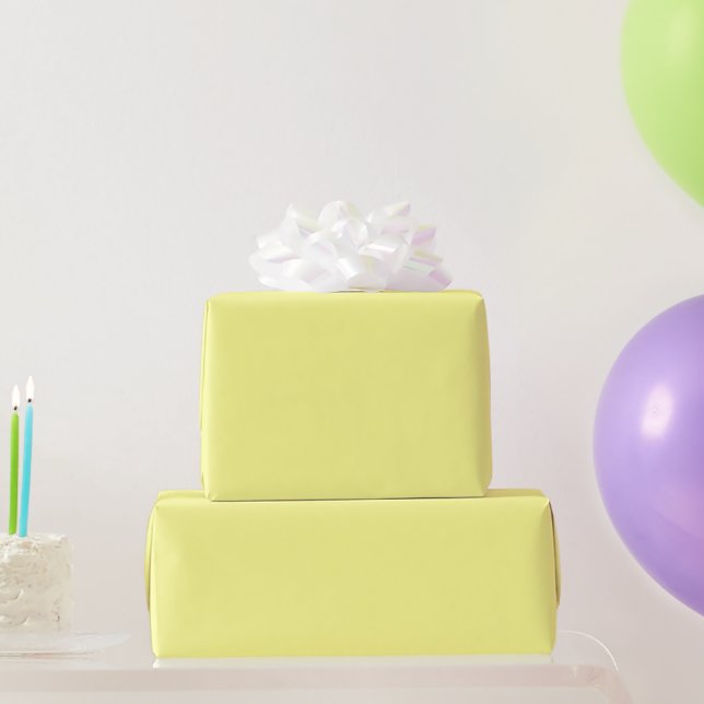 Cadeau Papier d'emballage Jaune Canari (Cadeaux de fête)