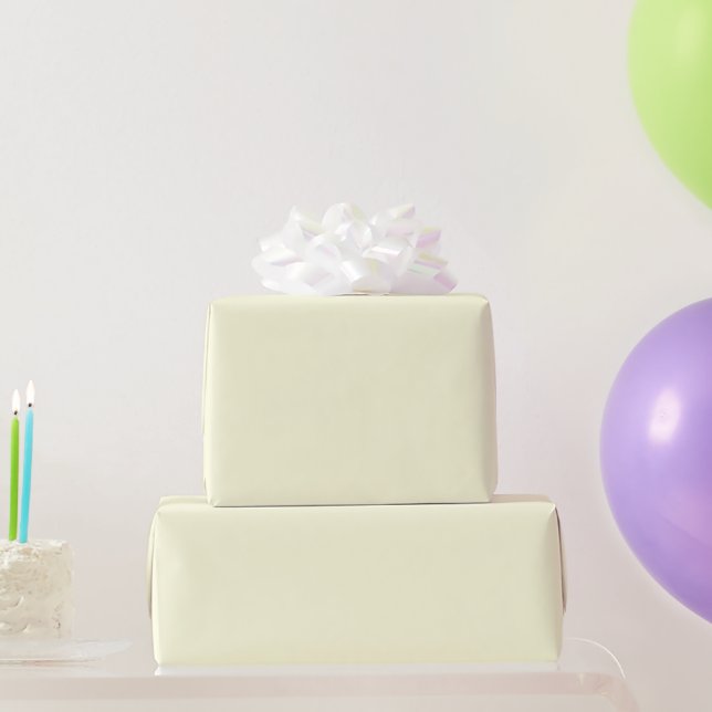 Cadeau Papier d'emballage jaune clair (Cadeaux de fête)