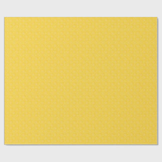 Cadeau Papier d'emballage jaune tranche de citron fruit d