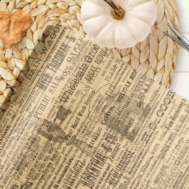 Cadeau Papier d'emballage journal de ferme rustique (Créateur téléchargé)