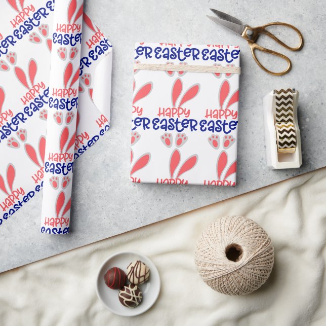 Cadeau Papier d'emballage Joyeuses Pâques Oreilles (Artisanat)