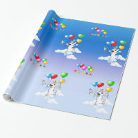 Papier d'emballage "joyeux anniversaire " de