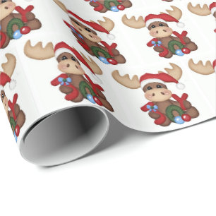 Cadeau Papier d'emballage - Joyeux Élan de Noël