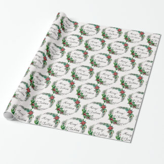 Cadeau Papier d'emballage Joyeux Noël
