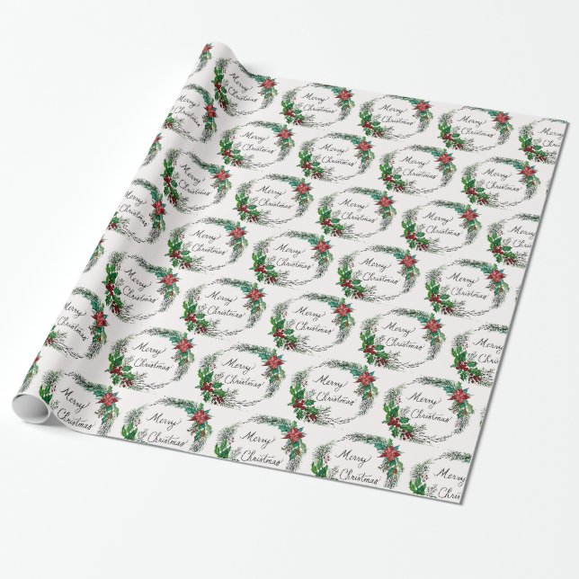 Cadeau Papier d'emballage Joyeux Noël (Déroulé)