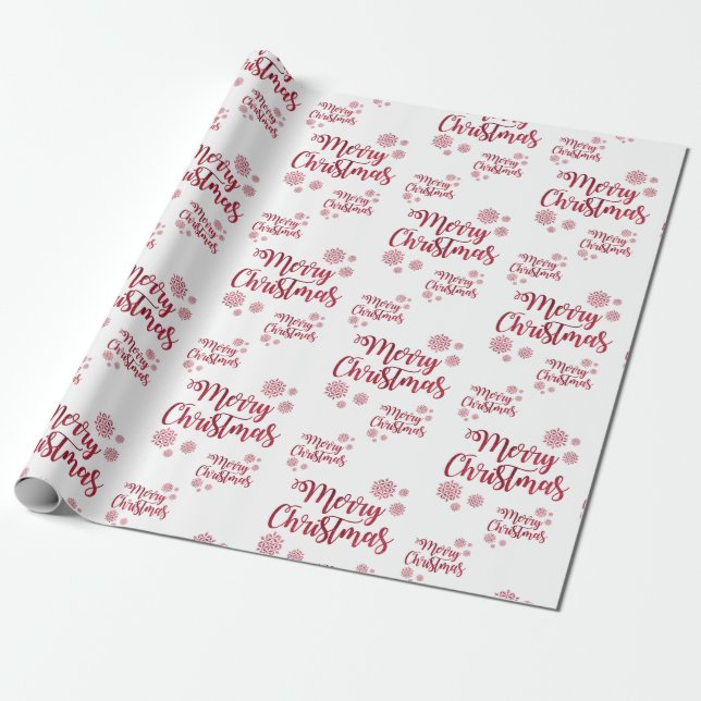 Cadeau Papier d'emballage Joyeux Noël (Déroulé)