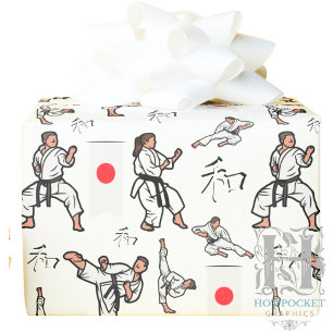 Cadeau Papier d'emballage Karaté
